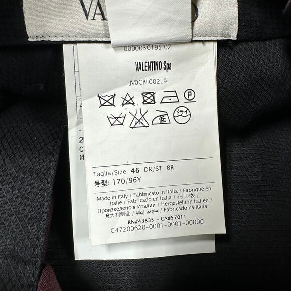 Valentino Spa NWOT Men's Burgundy Size 30 Dress Pants Made in Italy - Picture 4 of 9